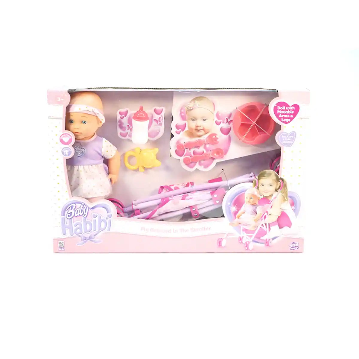 Baby Habibi Doll My Beloved in The Stroller 14inch - 3yrs+ - Kiddy Zone