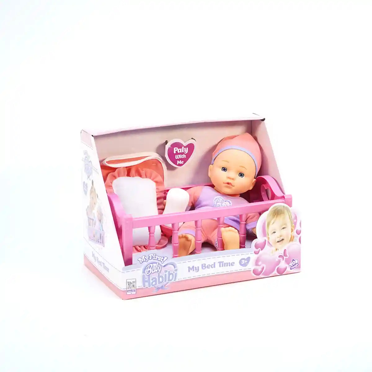 Baby Habibi Doll My Bed Time 10inch (My First) 3yrs+ (colors may vary) - Kiddy Zone
