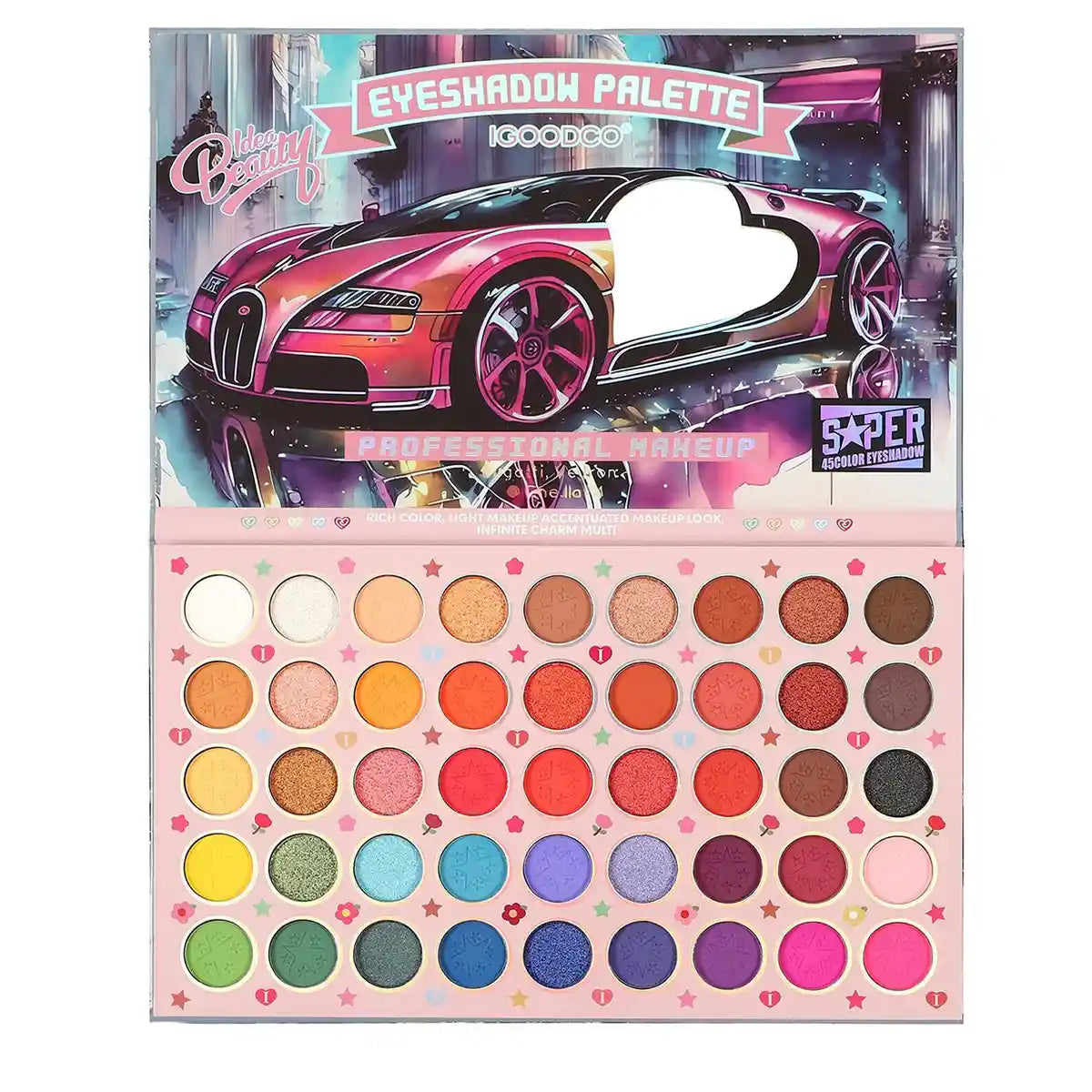 45 Color makeup eye shadow plate 3yrs+