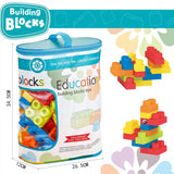 Educational Soft Building Blocks Toys (96pcs) Blue 18m+