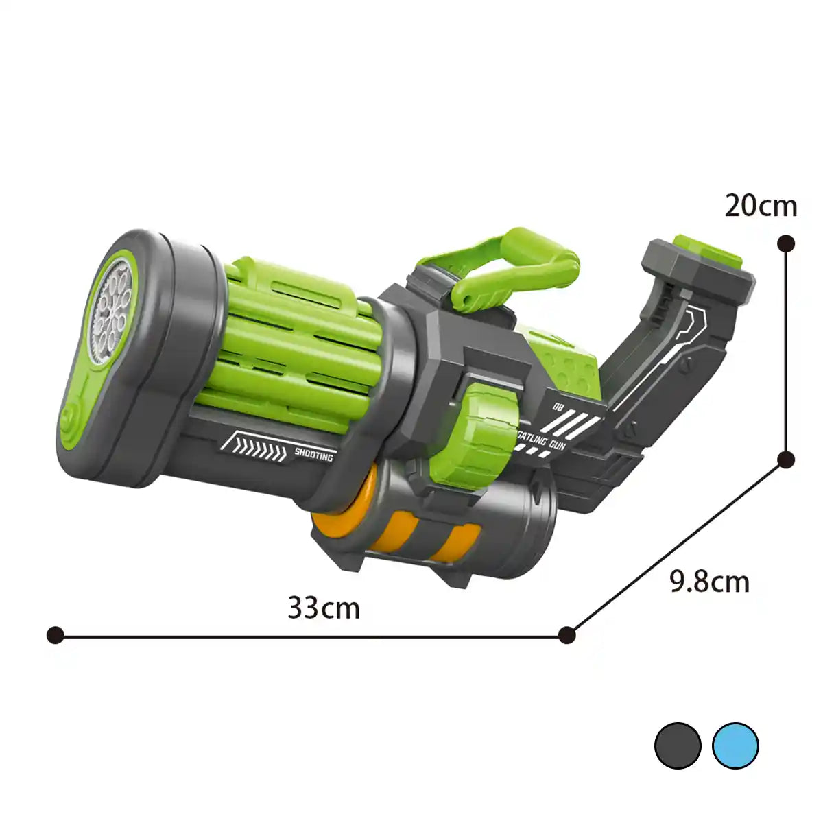 2-IN-1 ELECTRIC GATLING WATER GUN BUBBLE GUN 3YRS+
