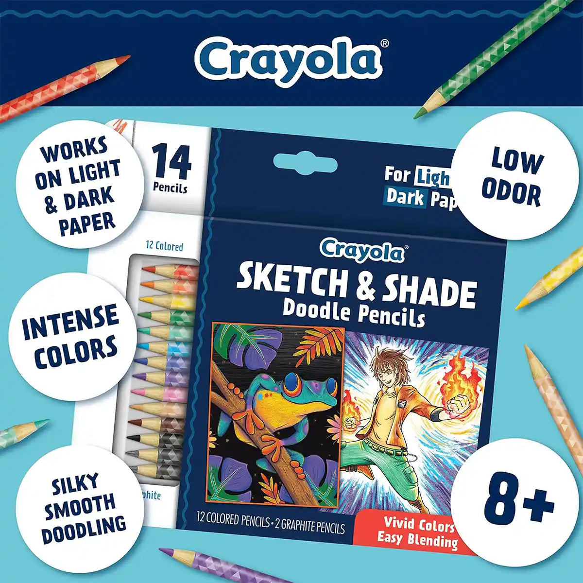 14 Ct Sketch &amp; Shade Doodle Pencils