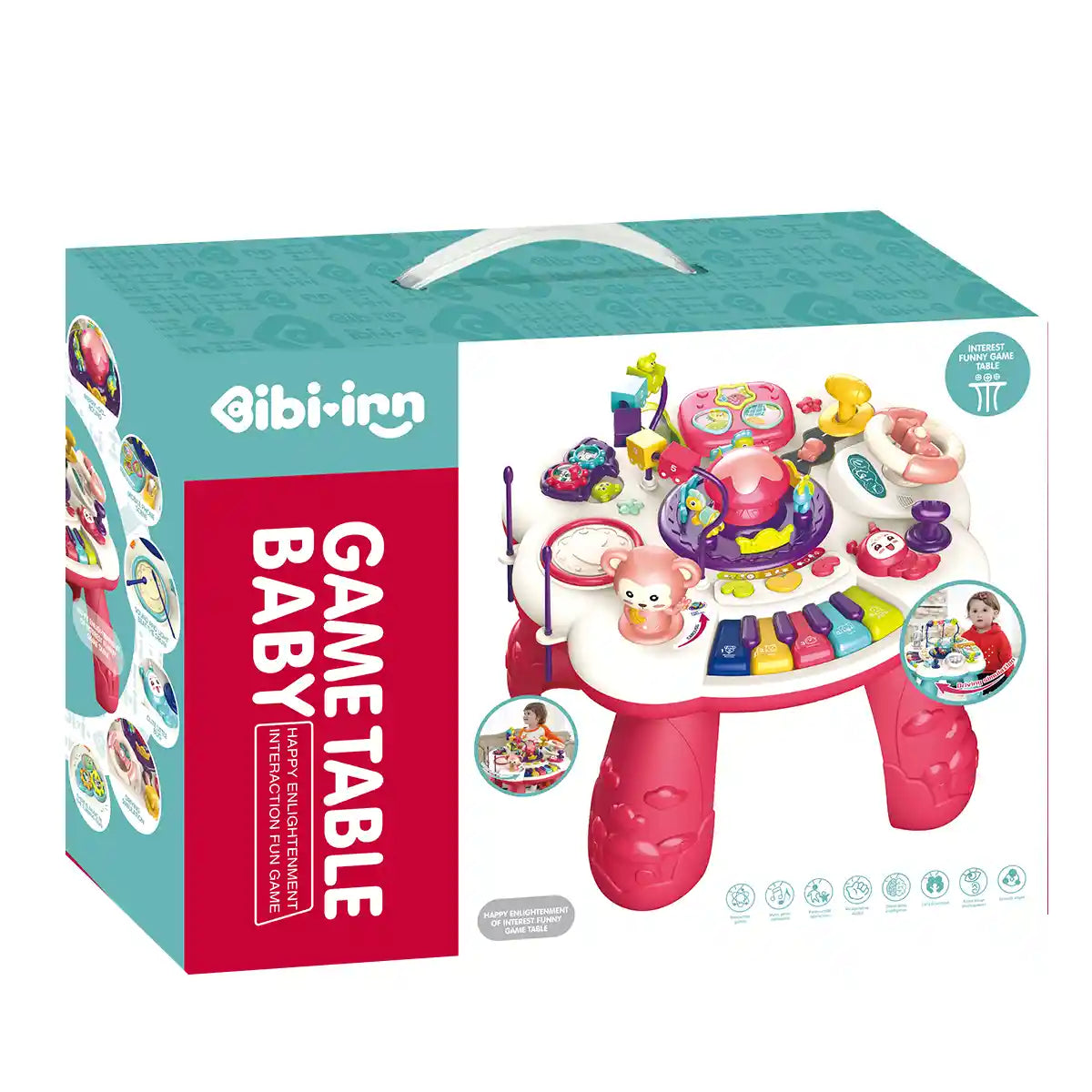 YIQU GAME TABLE (RED) GCC 3YRS+ - Kiddy Zone