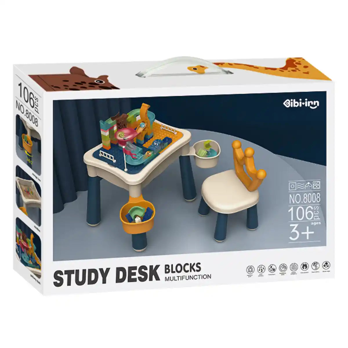 Puzzle Block Table (106pcs)  3yrs+