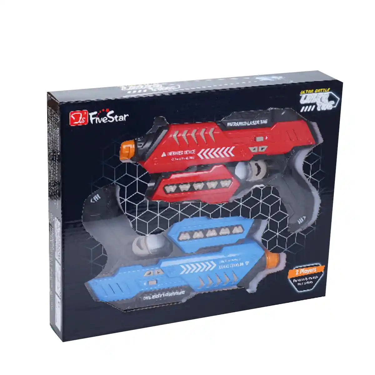 LASER GUN 2 PCS RED+BLUE 3YRS+