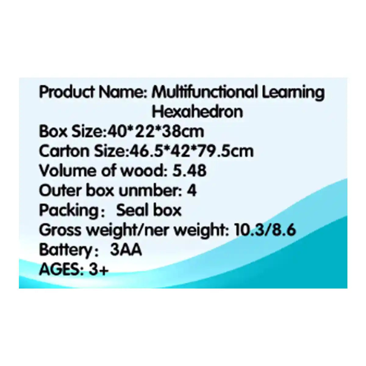 MULTI-FUNCTIONAL LEARNING TOY 3YRS+