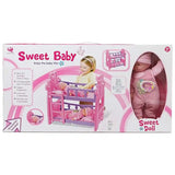 Qf Sweet Baby Double Bed With Dolls 3yrs+