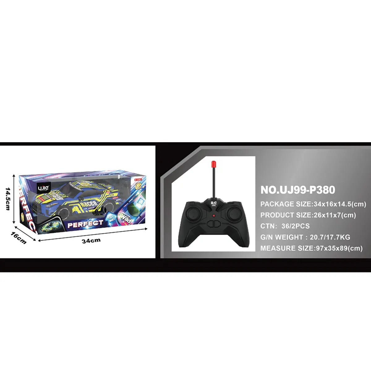 1:18 4ch Light Off-Road Rc Vehicle 3yrs+