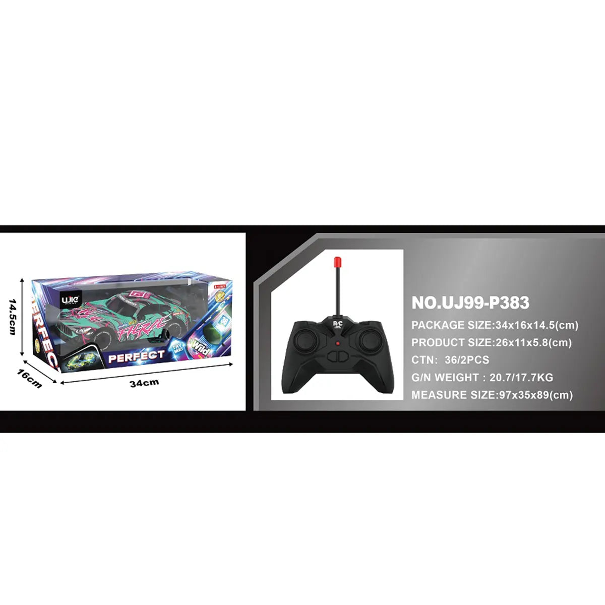 1:18 4ch Light Off-Road Rc Vehicle 8yrs+