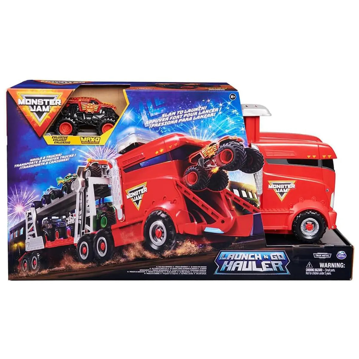 Monster Jam 1:64 Launch N Go Hauler - Kiddy Zone