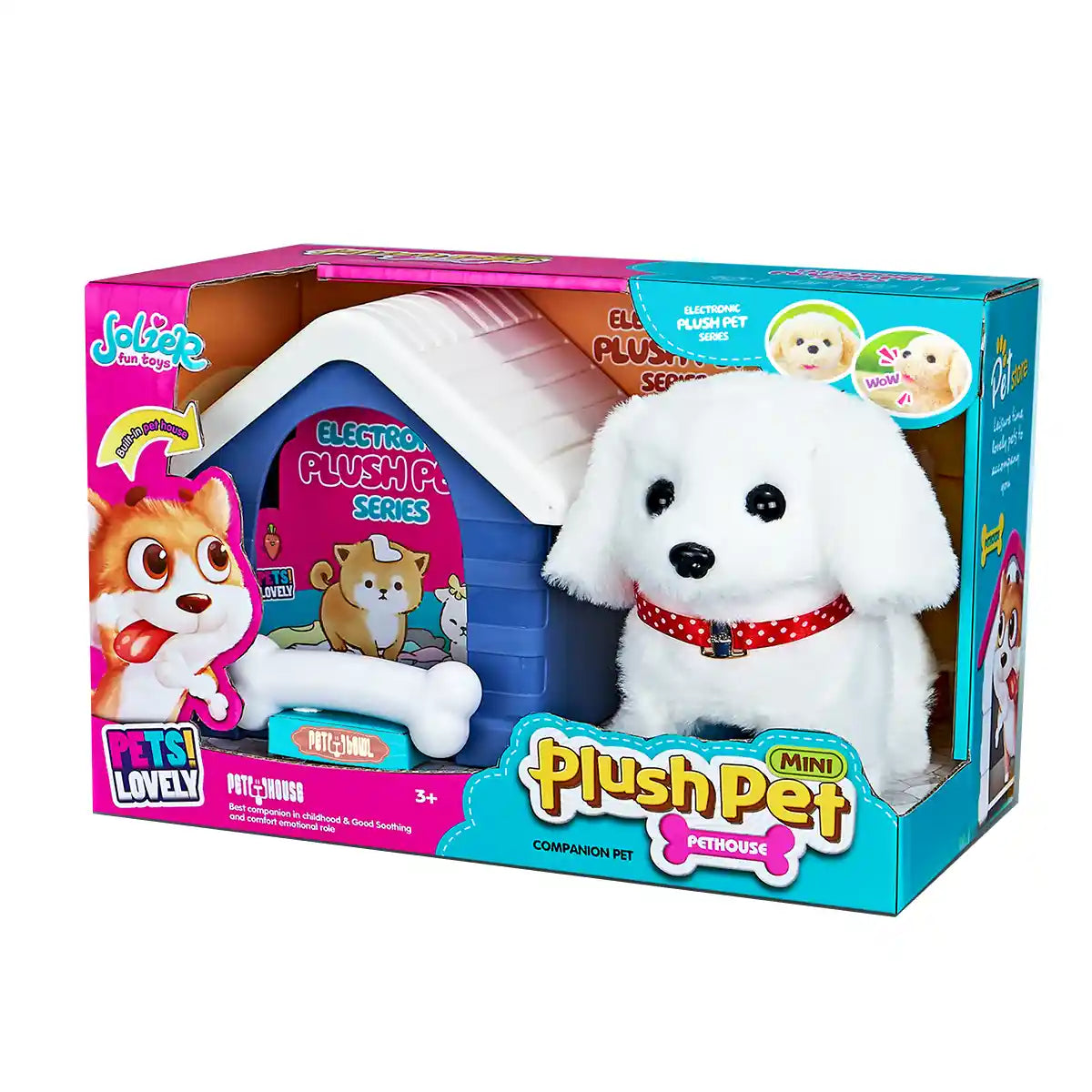 B/O Plush Pet Puppies With Accessories 3yrs+ - MC-1001