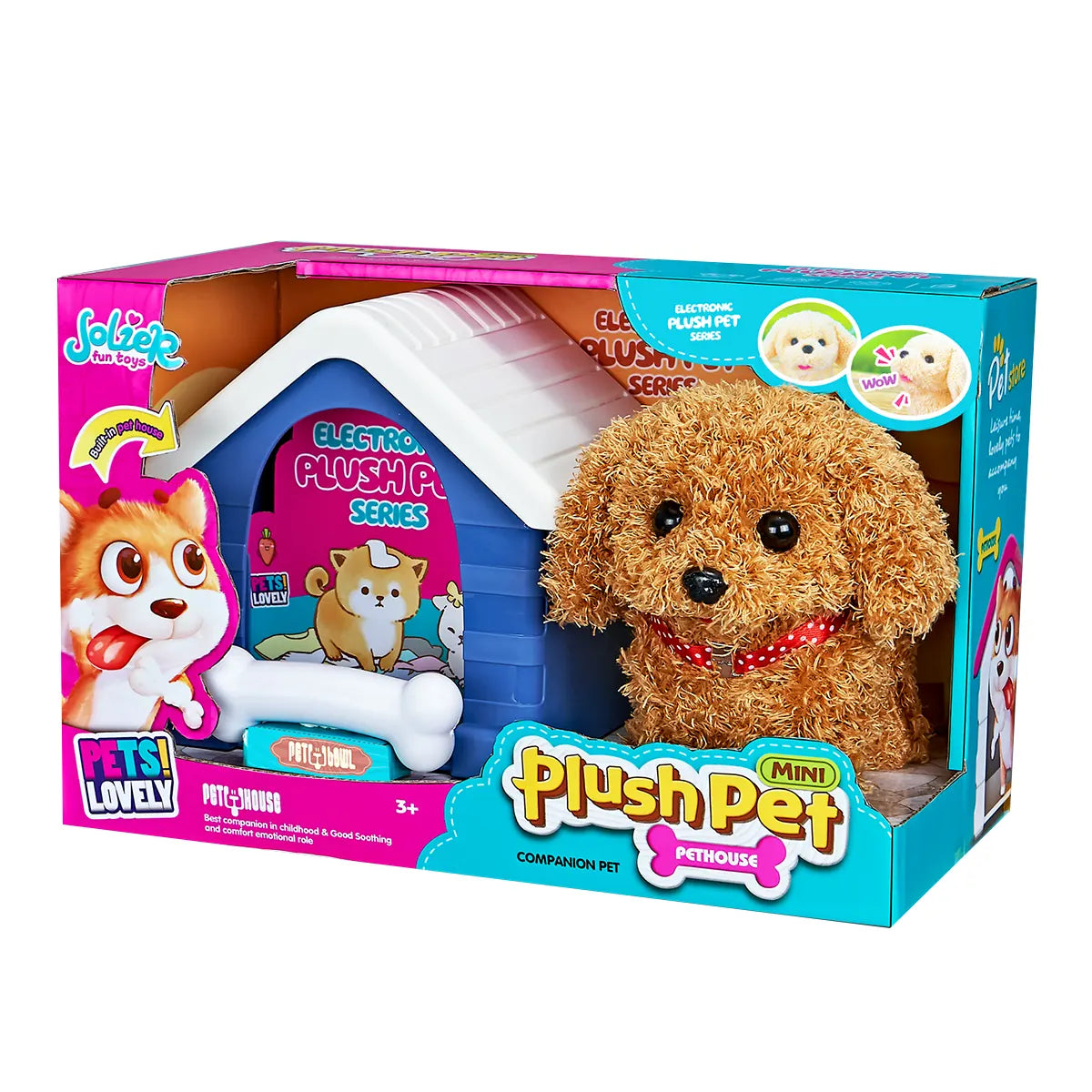 B/O Plush Pet Puppies With Accessories 3yrs+ MC-1002