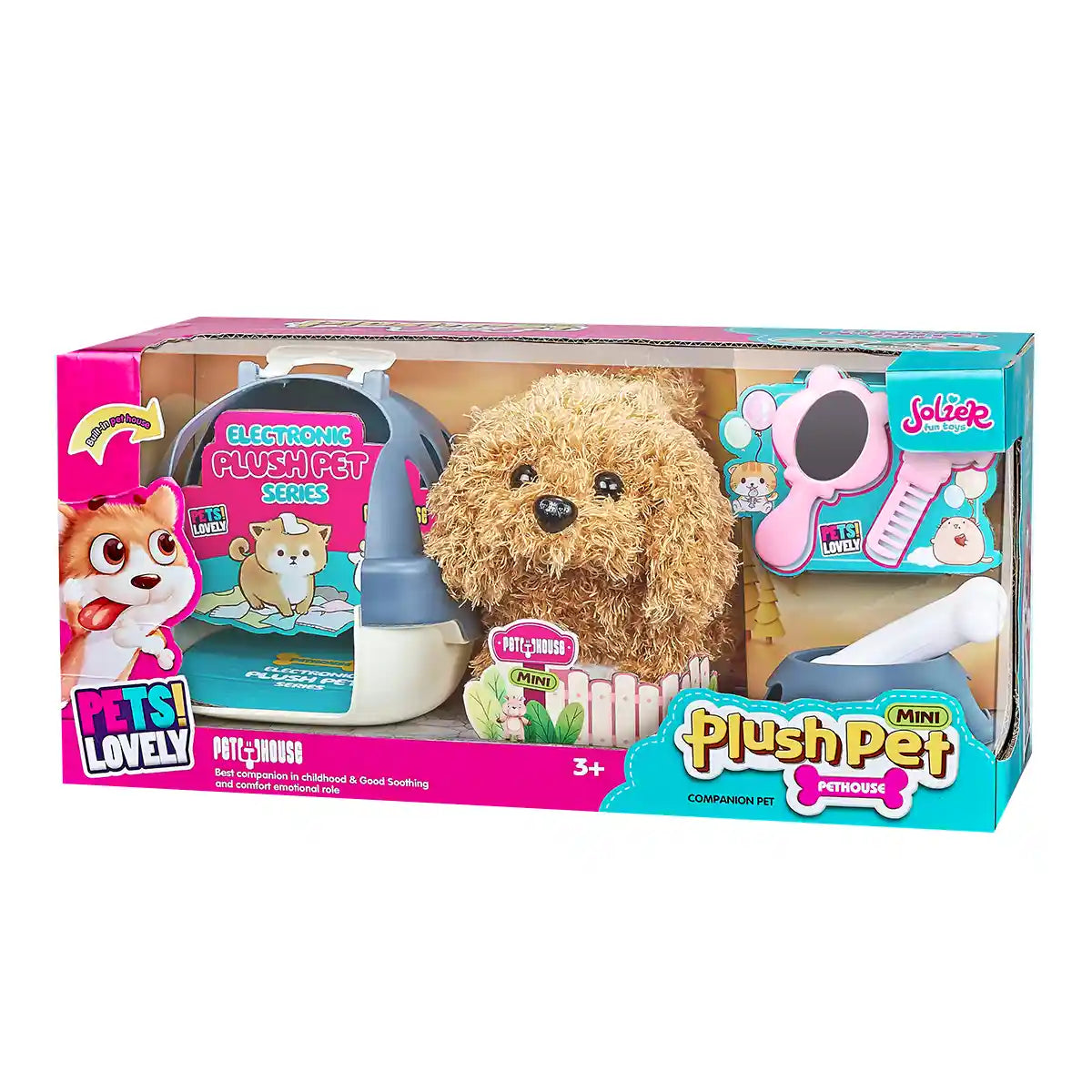 B/O ألعاب محشوة Pet Puppy Toy With Accessories 3yrs+ - MC-1015