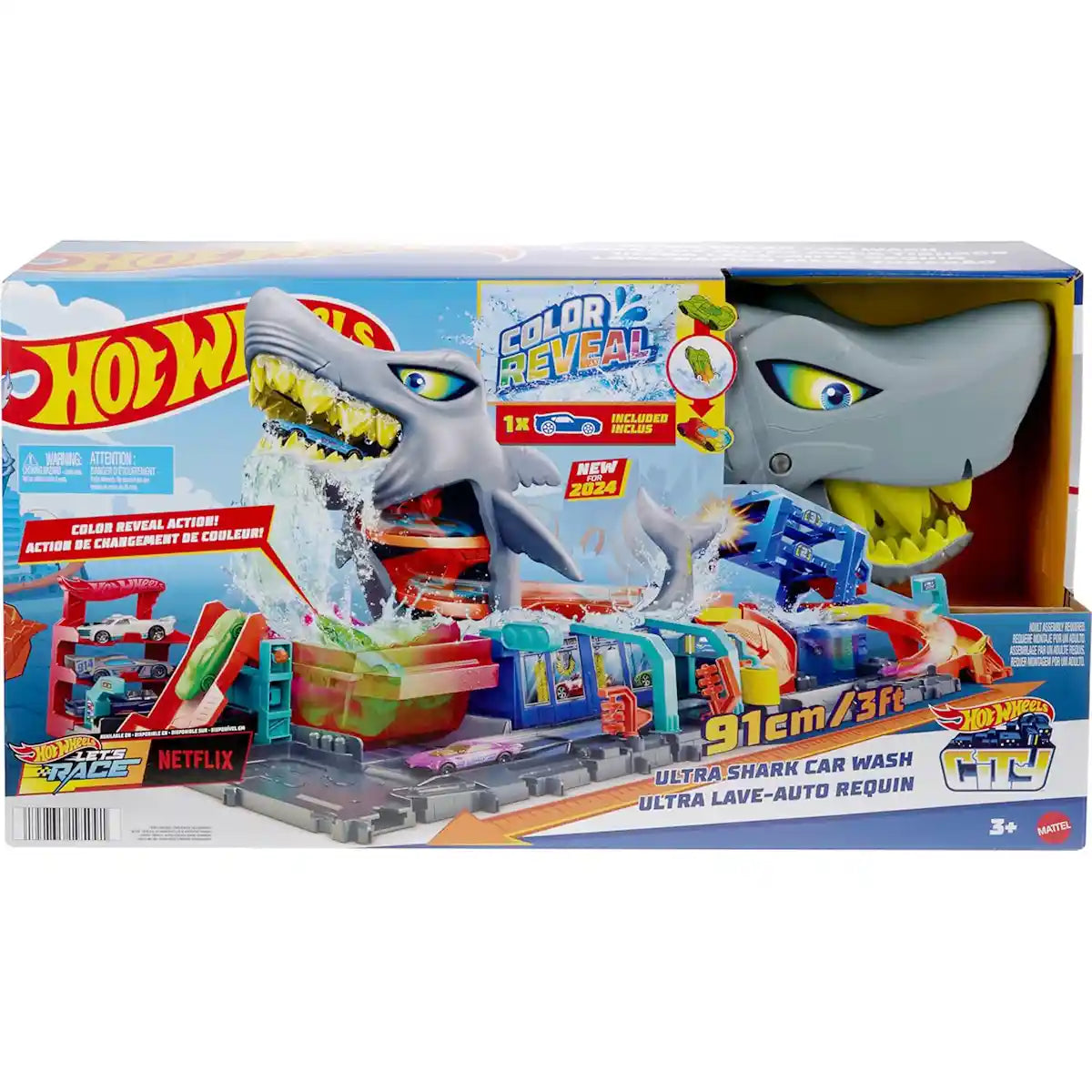 Hot Wheels City Ultra Shark Car Wash - Kiddy Zone