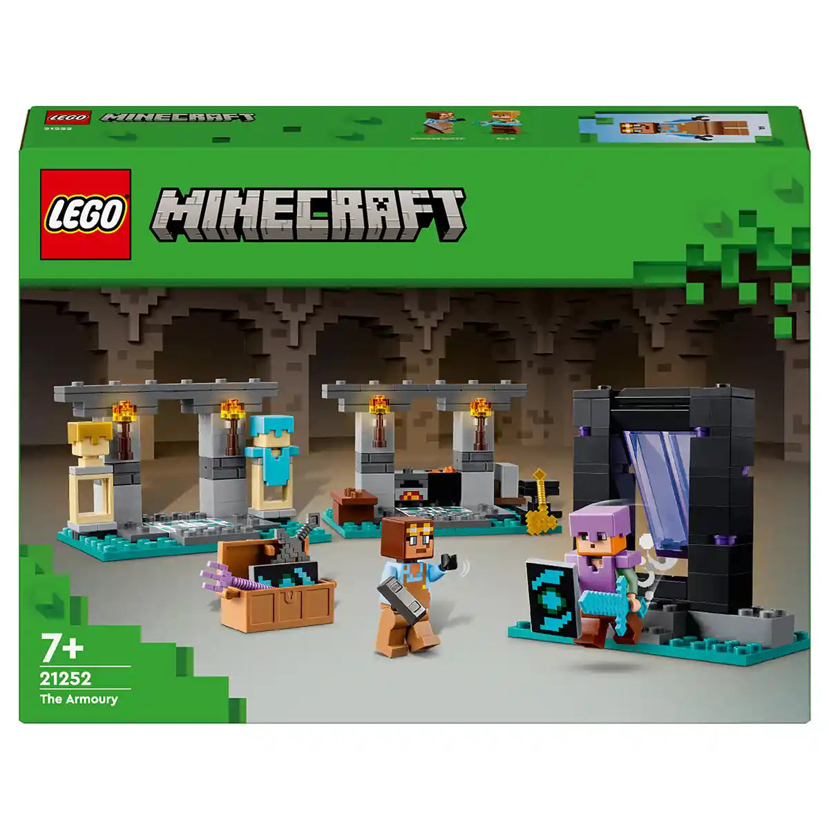 LEGO Minecraft The Armoury Building Adventure 21252 - Kiddy Zone