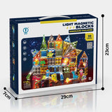 Jade Diamond Magnetic Building Block Dinosaur Park (Lighting Version) 98PCS 3YRS+