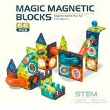Magic Magnetic Paradise (Magnetic Ball Track Building Block) 66pcs 3yrs+