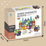 Magic Magnetic Paradise (Color Window Magnetic Chip Building Blocks) 71pcs 3yrs+