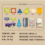 Magic Magnetic Paradise (Color Window Magnetic Chip Building Blocks) 71pcs 3yrs+