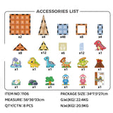 Jade Diamond Magnetic Building Block Dinosaur Park 116PCS 3YRS+