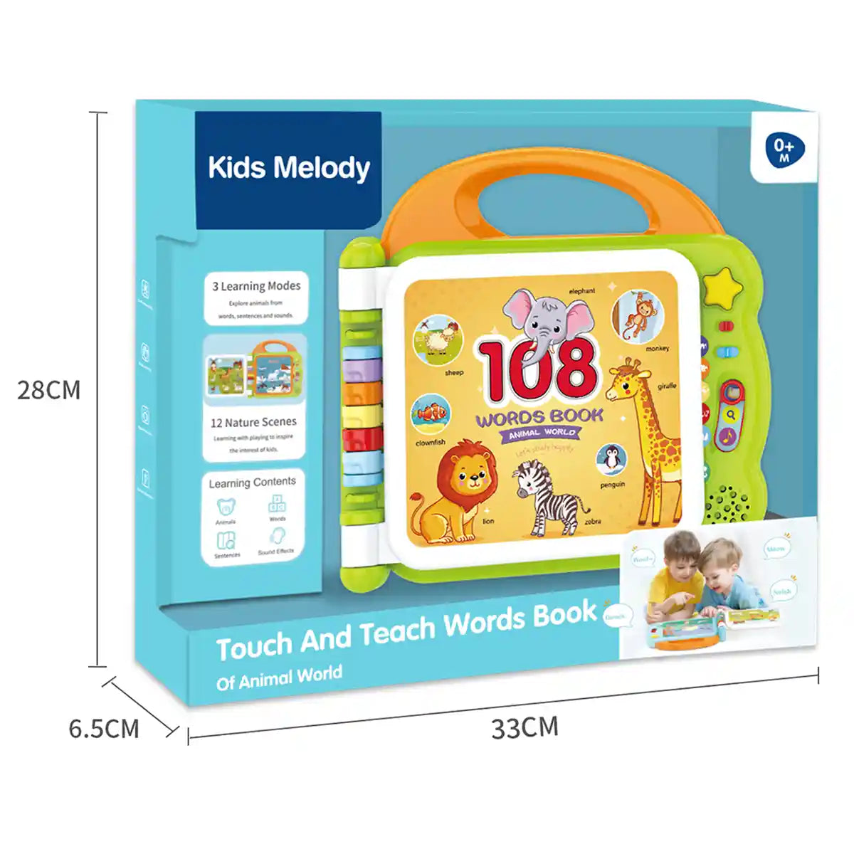 Animal World English Point Reading Machine Green 6M+