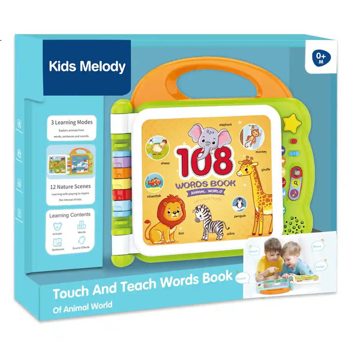 Animal World English Point Reading Machine Green 6M+