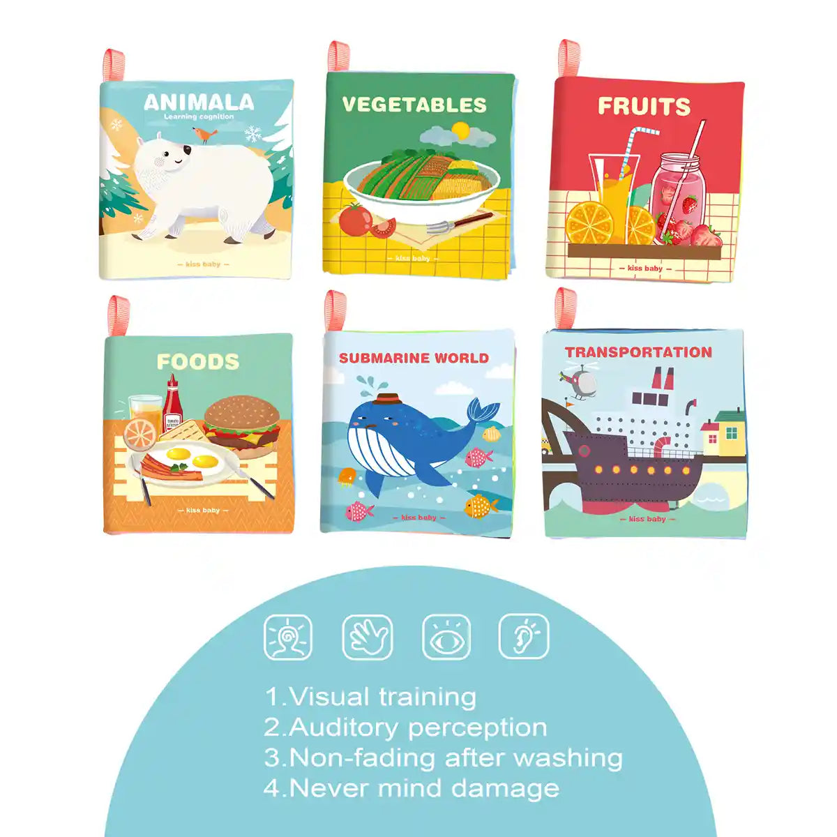 Play House Series Cloth Book (6 Mixed) 0M+