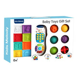 Baby soft rubber building block set 0M+ - Kiddy Zone