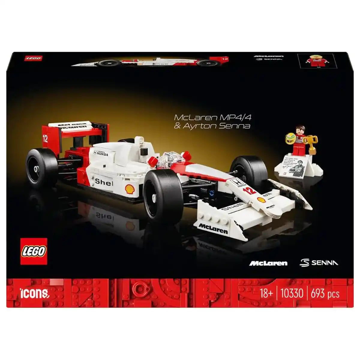 LEGO Icons McLaren MP4/4 & Ayrton Senna Set 10330 - Kiddy Zone