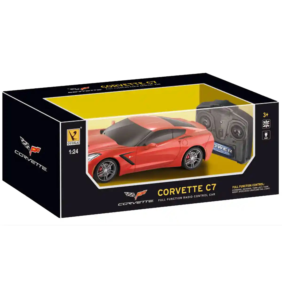 Gk R/C 1:24 Corvette C7 Body Car 3yrs+