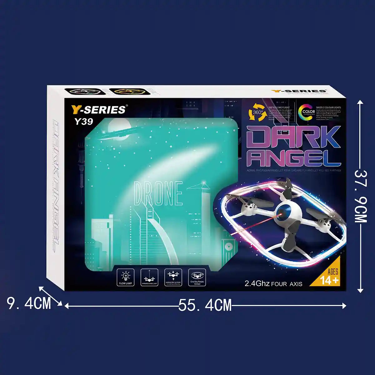 Dark Angel Drone (360 degree Rolling Flight & Color Changing) 14yrs+