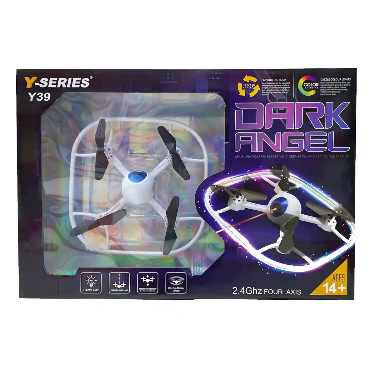 Dark Angel Drone (360 degree Rolling Flight & Color Changing) 14yrs+