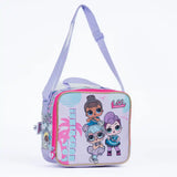 LOL Trolley Bag 2 Main Compartments and 2 Side Pockets 16 W/ LUNCH BAG& PENCIL CASE