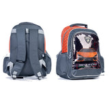 LAMBORGHINI Backpack 2 Main Compartments and 2 Side Pockets 18" W/ LUNCH BAG & PENCIL CASE