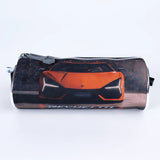 LAMBORGHINI Backpack 2 Main Compartments and 2 Side Pockets 18" W/ LUNCH BAG & PENCIL CASE