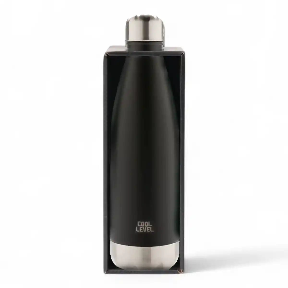 Black - Vacuum Water Bottle 500ML - Kiddy Zone