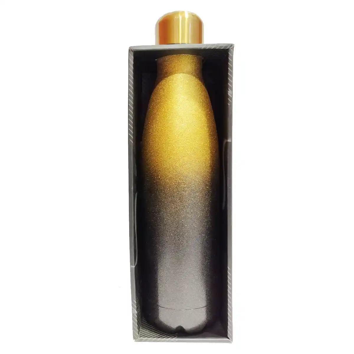 Gold & Black - Vacuum Water Bottle 500ML - Kiddy Zone