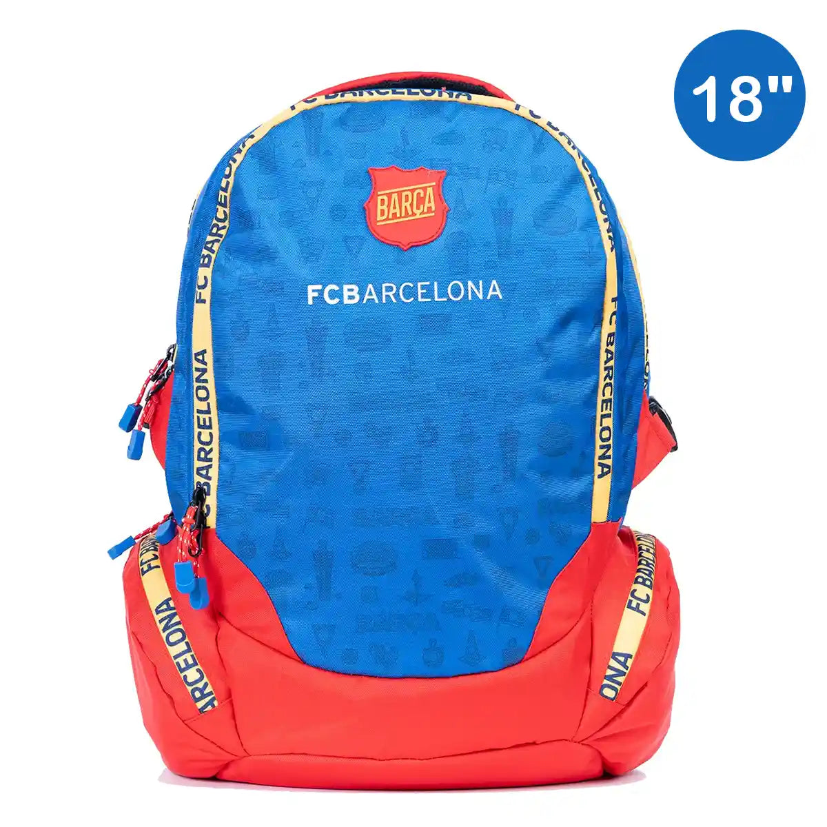 Backpack 3 Main Compartments and 2 Side Zippered Pockets 18"