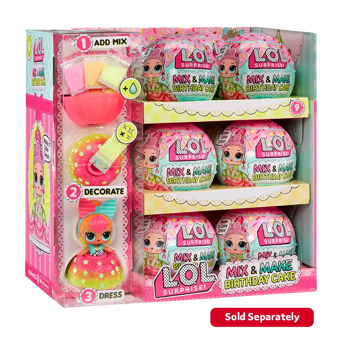 LOL Surprise Mix & Make Birthday Cake Tots asstd (PDQ)