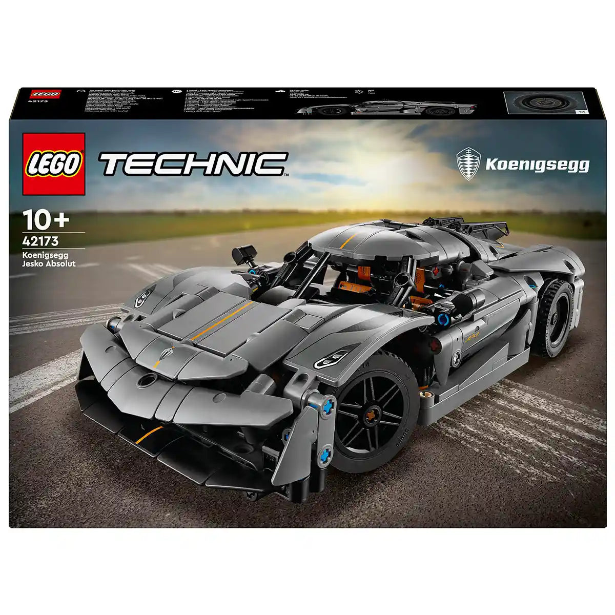 LEGO Technic 42173 Koenigsegg Jesko Absolut Grey Hypercar - Kiddy Zone