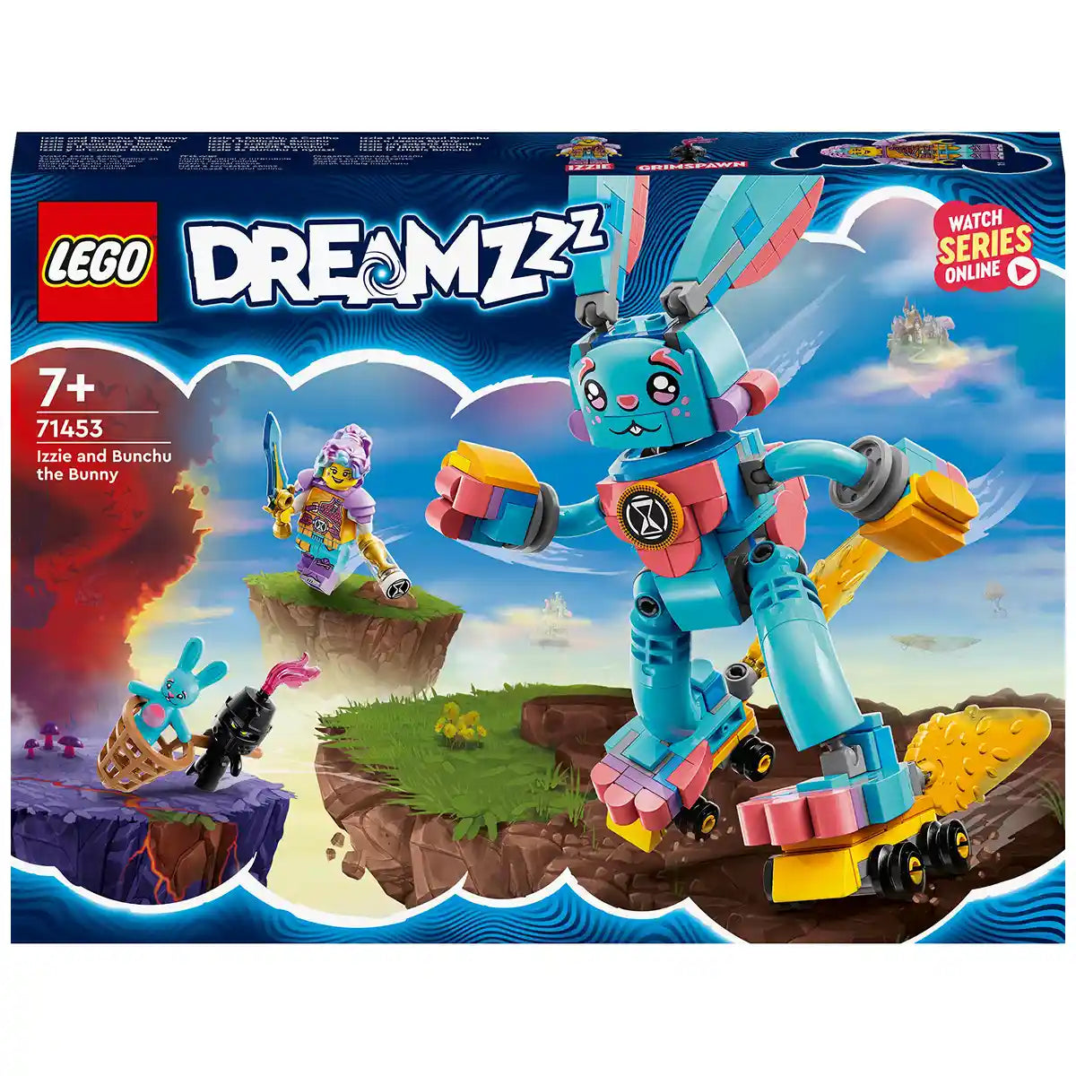 LEGO Dreamzzz 71453 LEGO DREAMZzz Izzie and Bunchu the Bunny Building Toy Set (259 Pieces) - Kiddy Zone