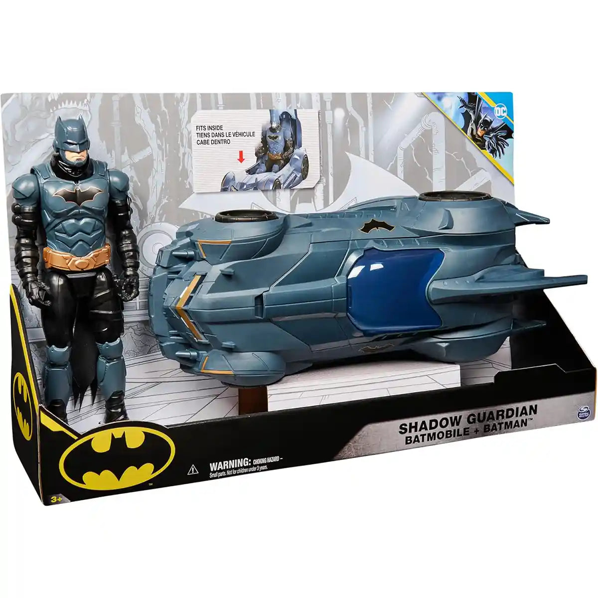 DC Batman Shadow Guardian Batmobile 12" w/Figure Set