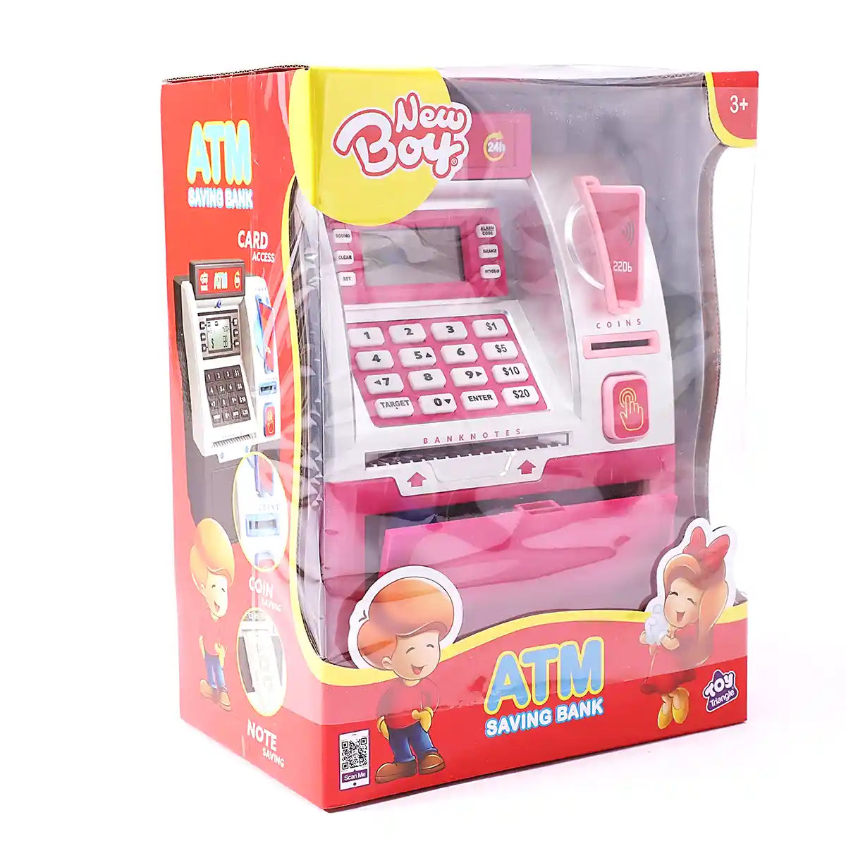 New Boy ATM Savings Machine (Pink) - Kiddy Zone