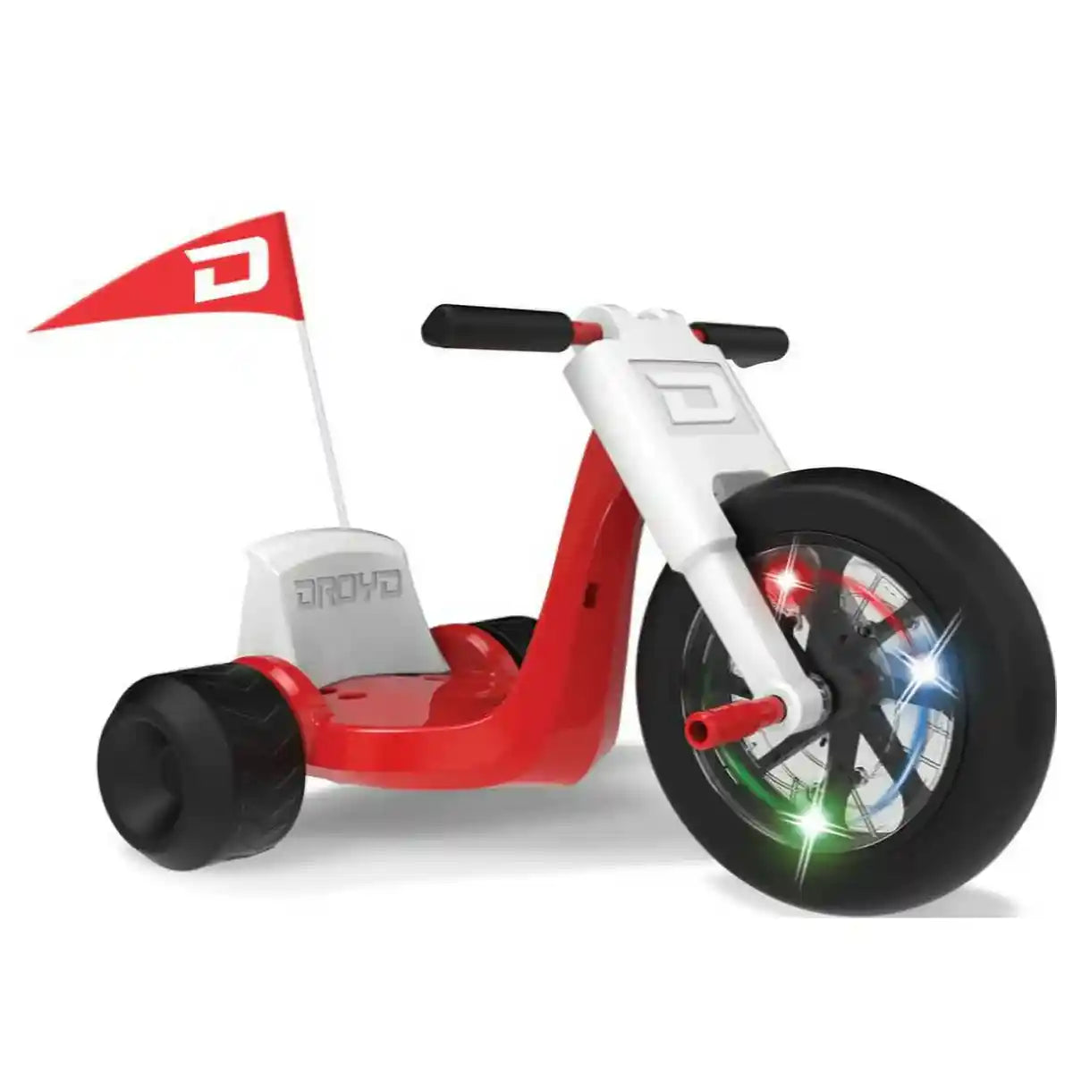 Kids Electric Tricycle, Motorized Vehicles w/ Parental Speed ​​Control, Adjustable Seat, Multi-Color LED Lights
