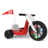Kids Electric Tricycle, Motorized Vehicles w/ Parental Speed ​​Control, Adjustable Seat, Multi-Color LED Lights