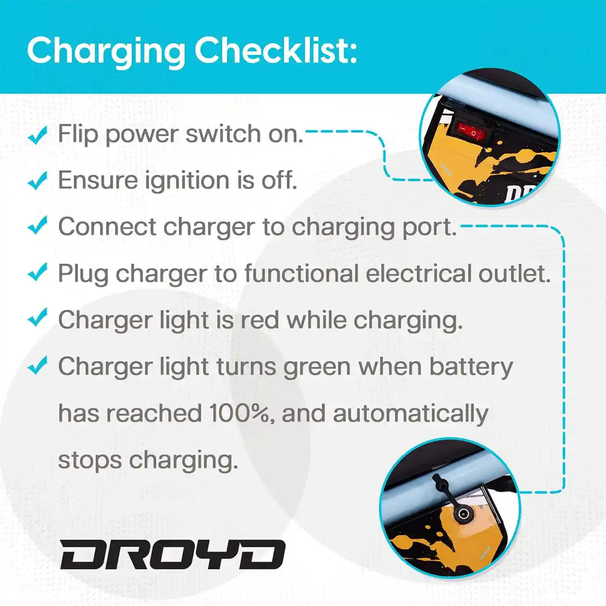 Droyd Electric Mini Bike with Max Speed 15km/h For 6Yrs+