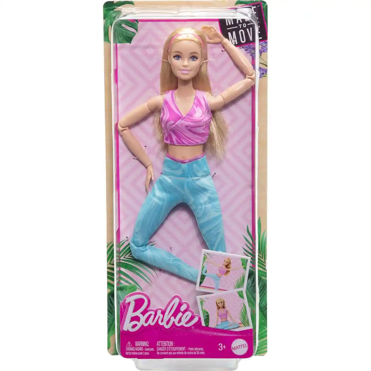 Barbie Made to Move Doll- Blonde - Kiddy Zone