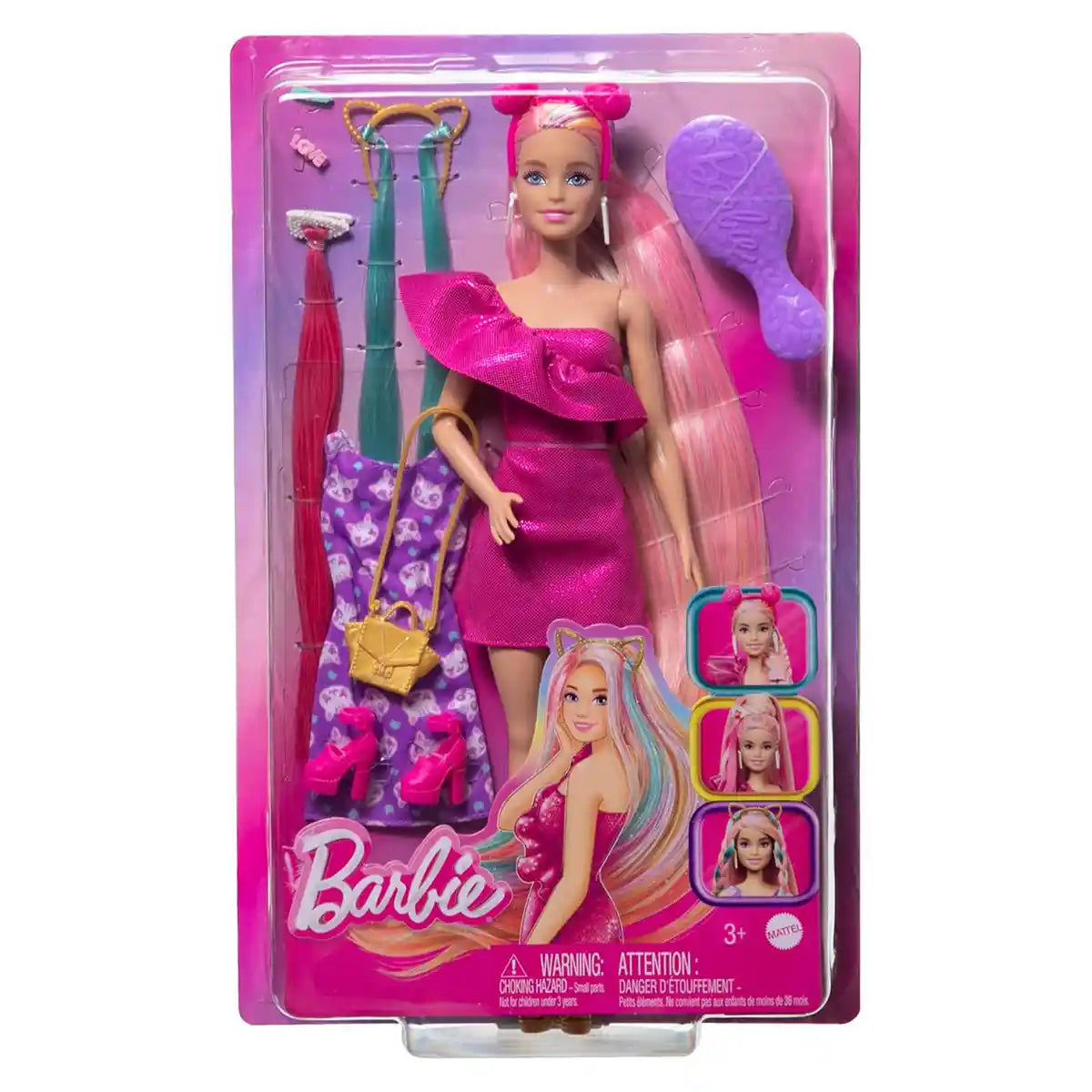 Barbie Fun & Fancy Hair Cat Doll - Caucasian - Kiddy Zone