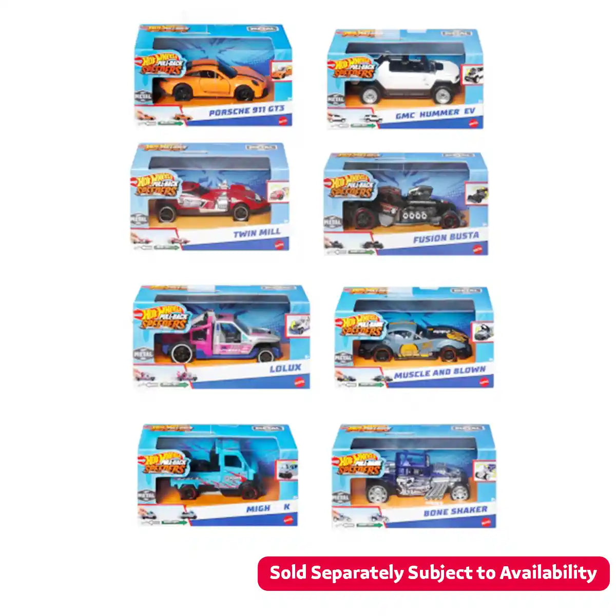 Hot Wheels Pull-Back Speeders Asst. - Kiddy Zone