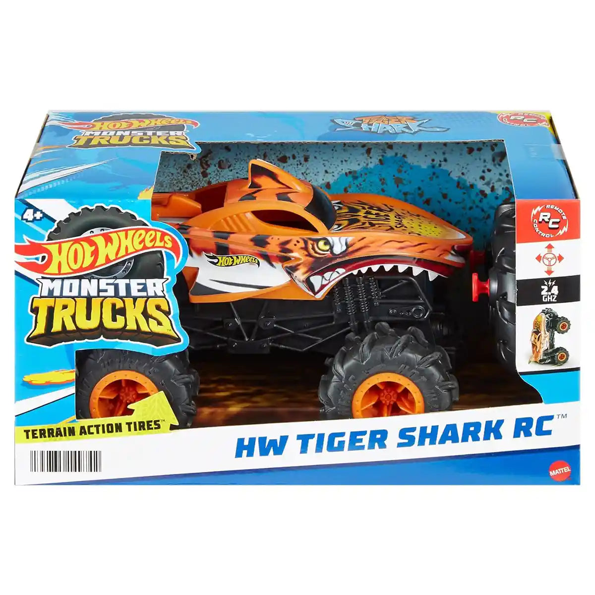 Hot Wheels Monster Trucks 1:24 Tiger SharkTM RC Vehicle - Kiddy Zone